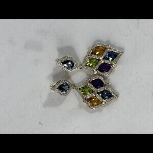 14k Elegant Colorful Natural Gemstone Earrings